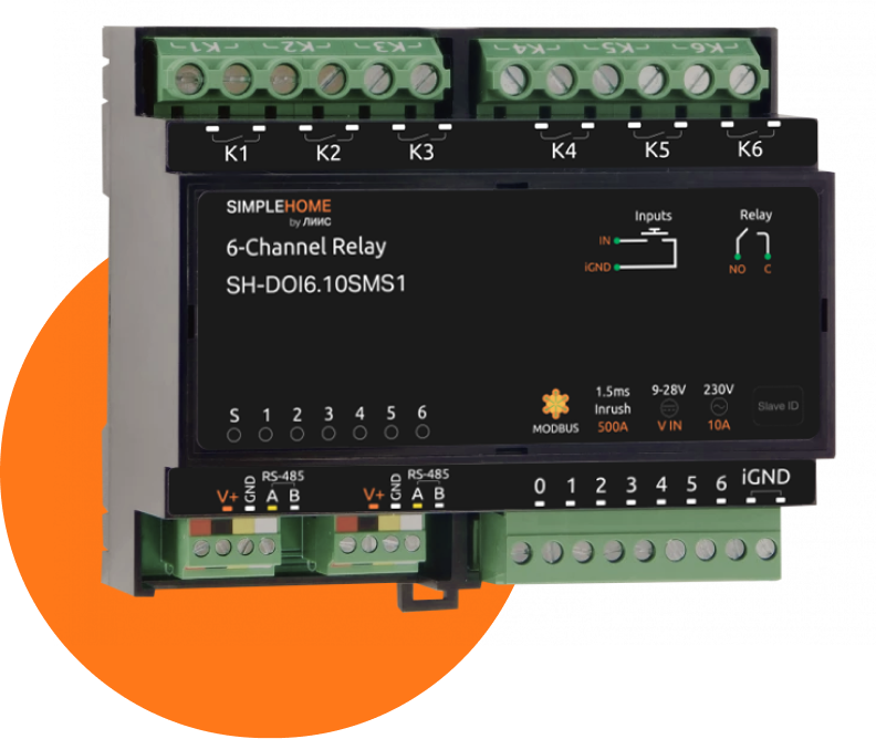 RS-485, Modbus RTU Relay module