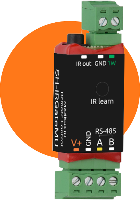 Устройство ИК-управления с RS-485, Modbus RTU